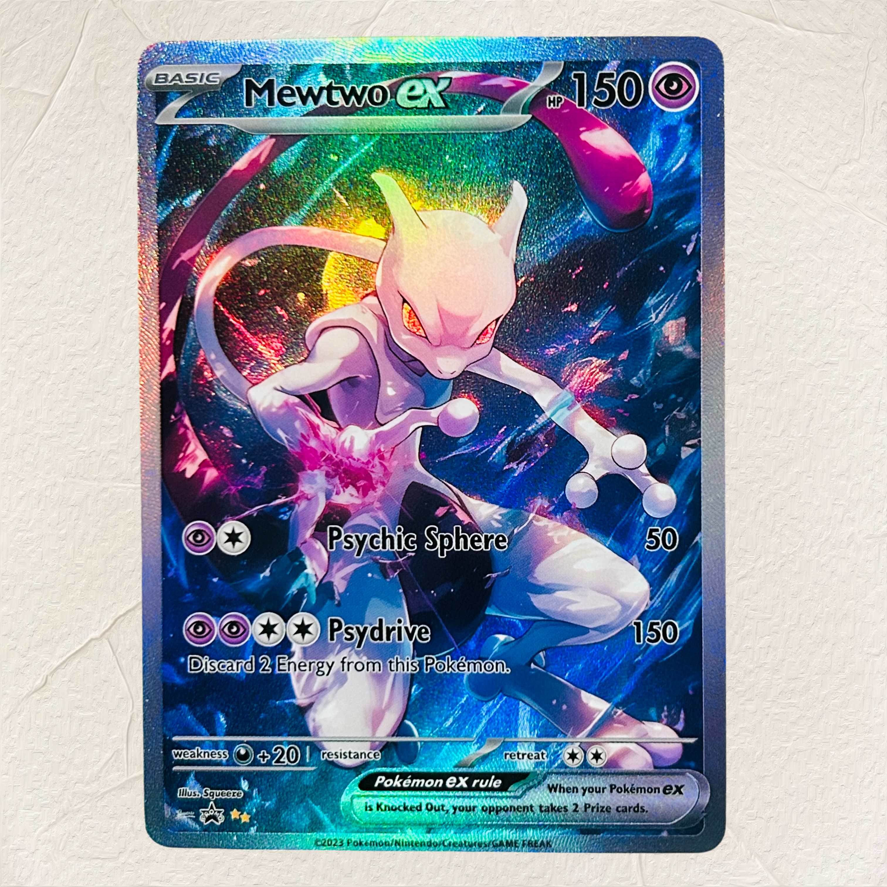 Art Craft Games - DIY Pokemon Mewtwo ex Holographic Texture