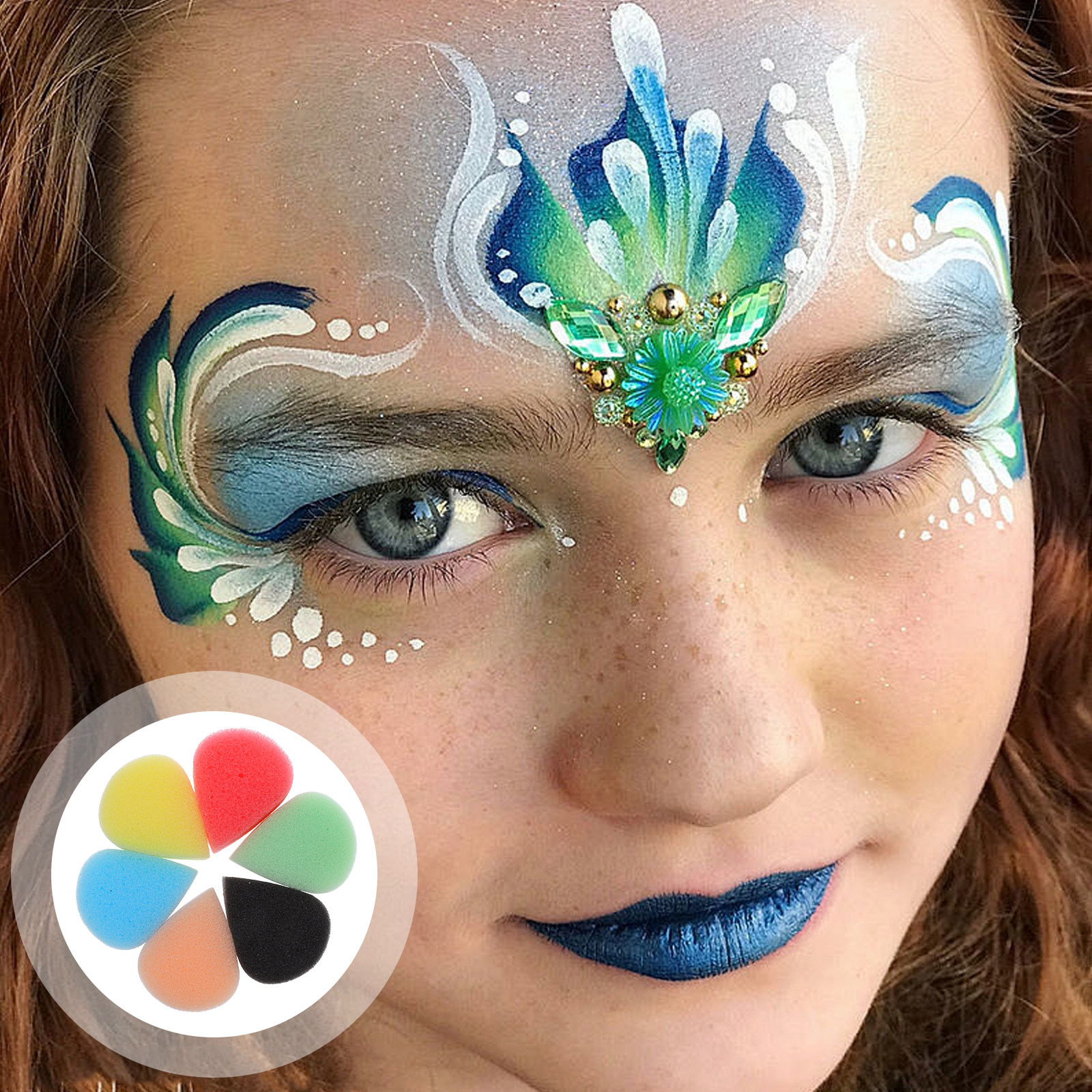 Art Craft Class - 6Pcs Children Face Painting Sponges Tear
