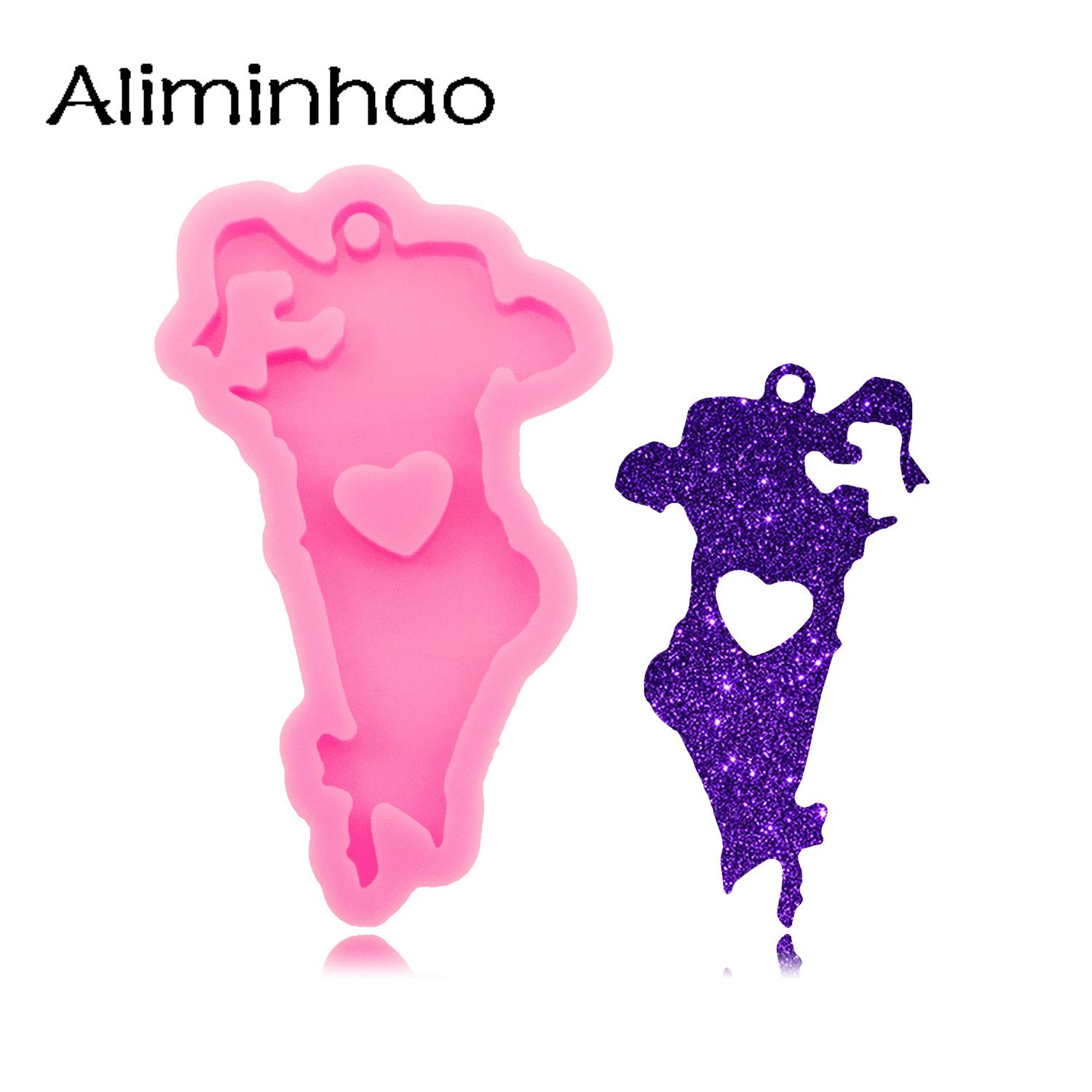 Eco Art Craft - DY1435 Shiny Bahrain Map Silicone Resin
