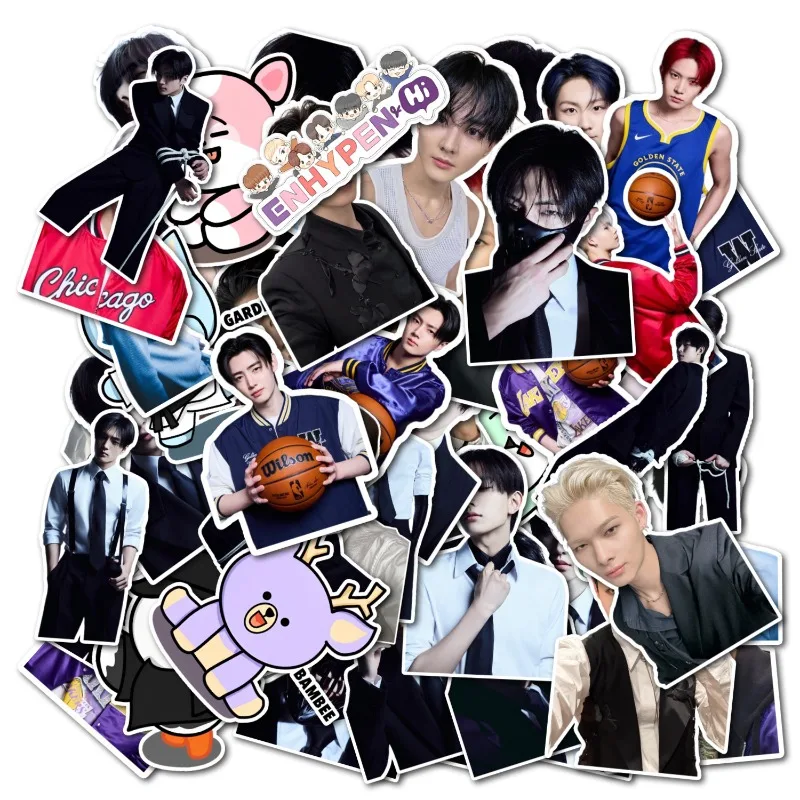 Art Craft Materials - 57Pcs ENHYPENS Self-adhesive Stickers DIY Graffiti