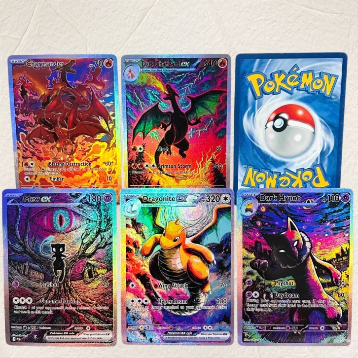 Art Craft Games - DIY Pokemon 5Pcs Charizard Mew Dragonite