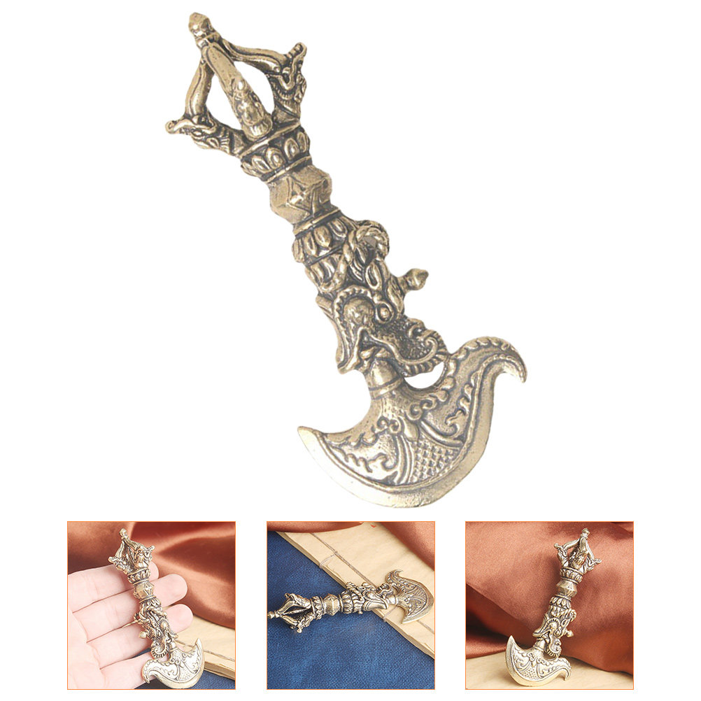 Art Craft Decoration - Mini Vajra Pestle Brass Ornament Tibetan