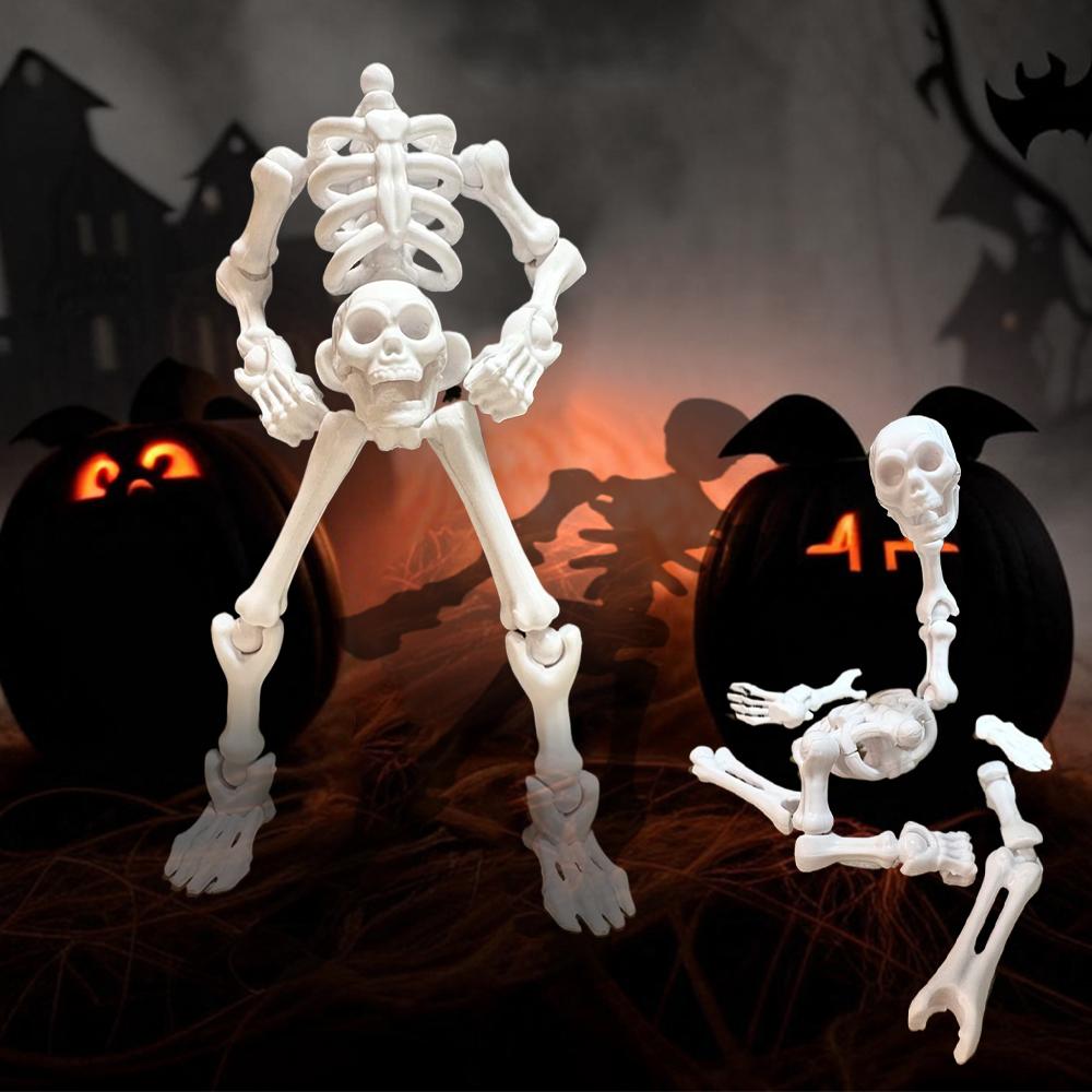 Art Craft Materials - DIY Skeleton Figurines Plastic Posable Mini