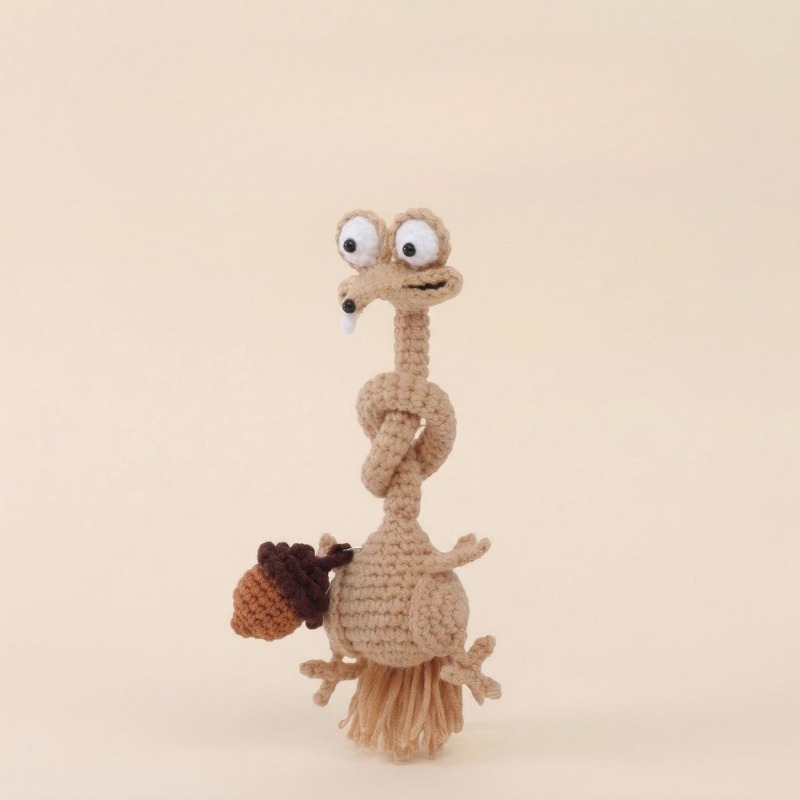 Art Craft Materials - Premium Hand Knitted Long Neck Squirrel