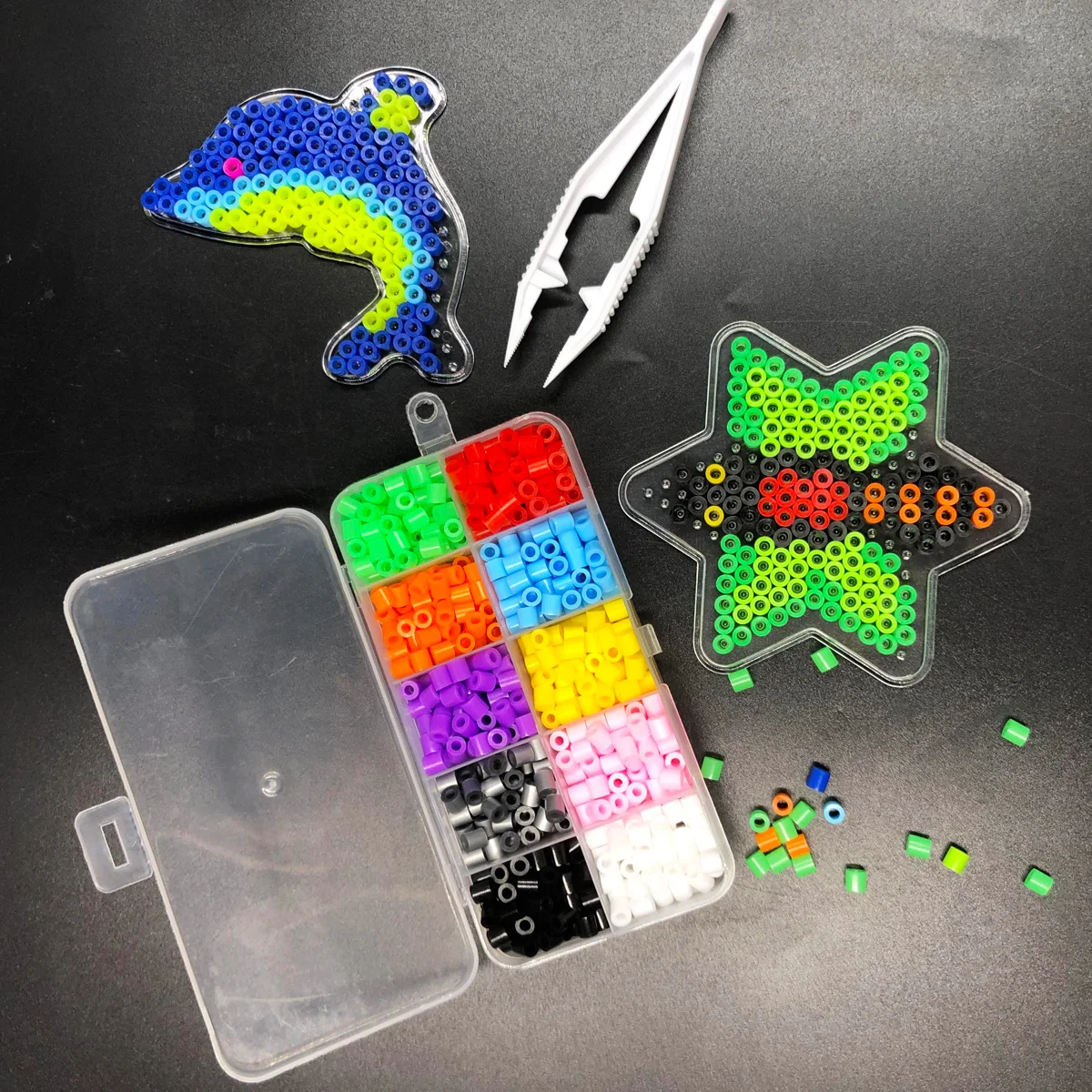 Art Craft Class - Fuse Beads Kit 900Pcs 10 Colors