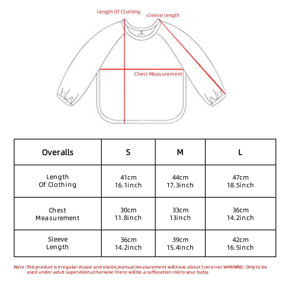 Kids Baby Long Sleeved PU Bibs – Art Craft Kindergarten recenzja i cena