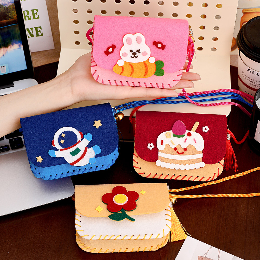 4pcs DIY Felt Animal Bag Craft – Art Craft Kindergarten recenzja i cena