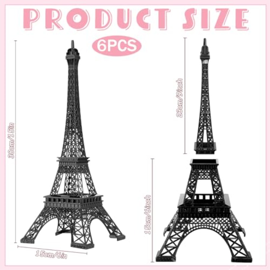 6 Pcs 15'' Eiffel Tower Statue – Art Craft Decoration recenzja i cena