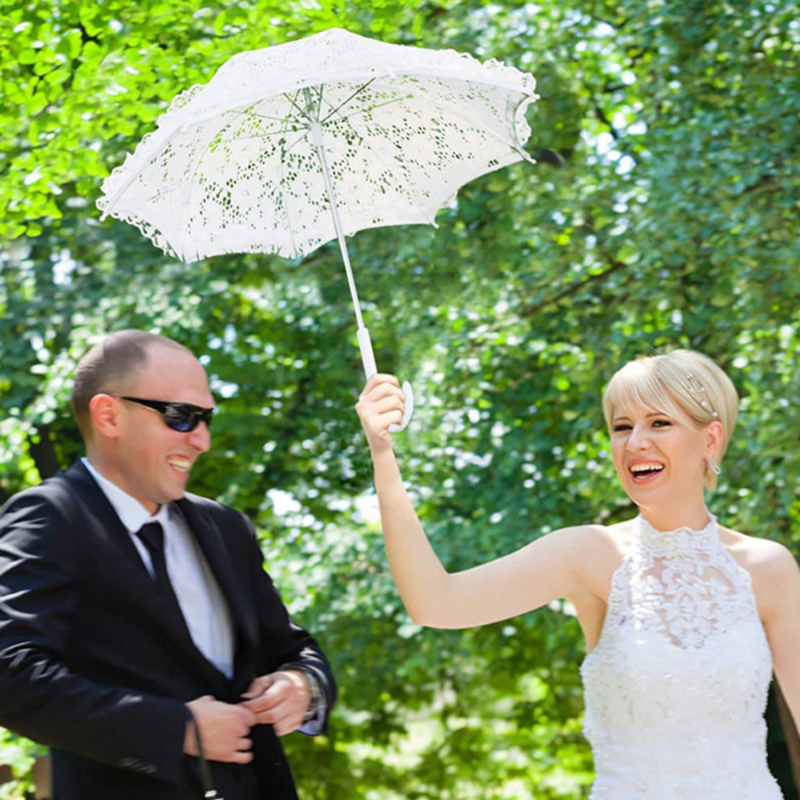 1PC Mini Wedding Lace Parasol, – Art Craft Umbrella recenzja i cena