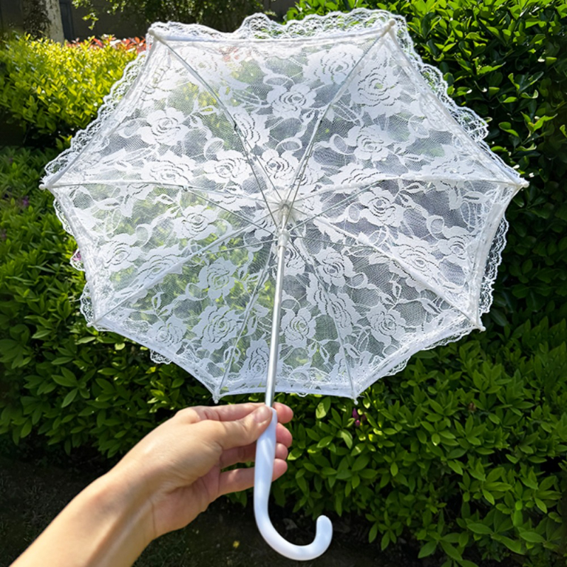 1PC Mini Wedding Lace Parasol, – Art Craft Umbrella recenzja i cena