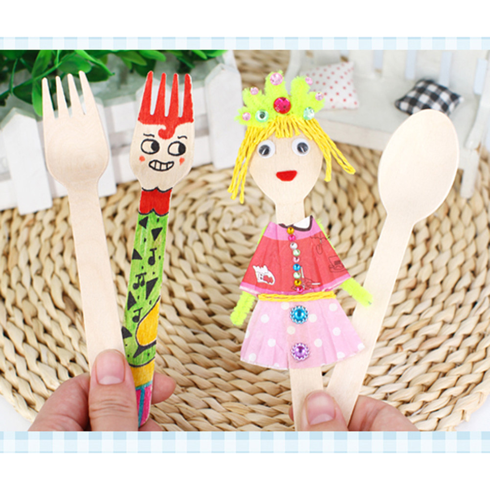 50Pcs Wooden Spoons Semi Finis – Art Craft Class recenzja i cena
