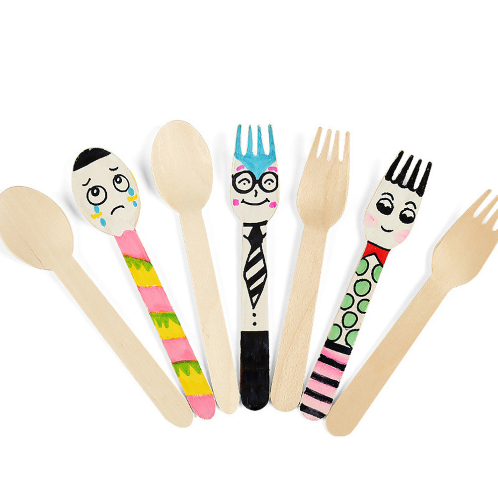 50Pcs Wooden Spoons Semi Finis – Art Craft Class recenzja i cena