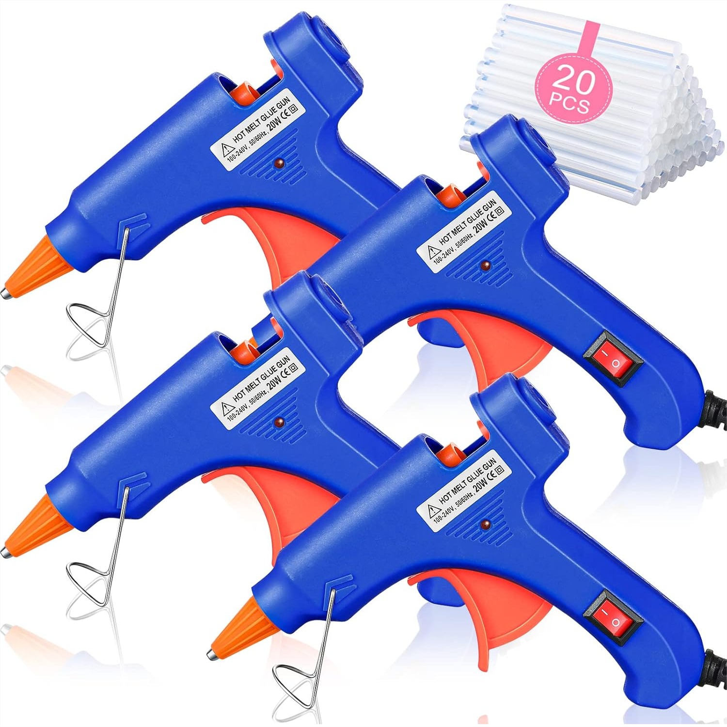4 Pieces Mini Hot Glue Gun Wit – Art Craft Class recenzja i cena