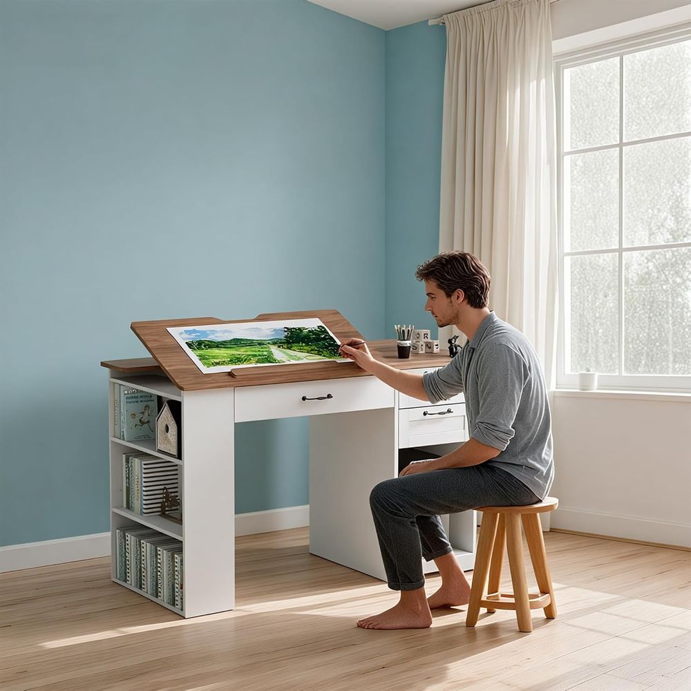 Drating Table with Storage Cab – Art & Craft Teacher recenzja i cena