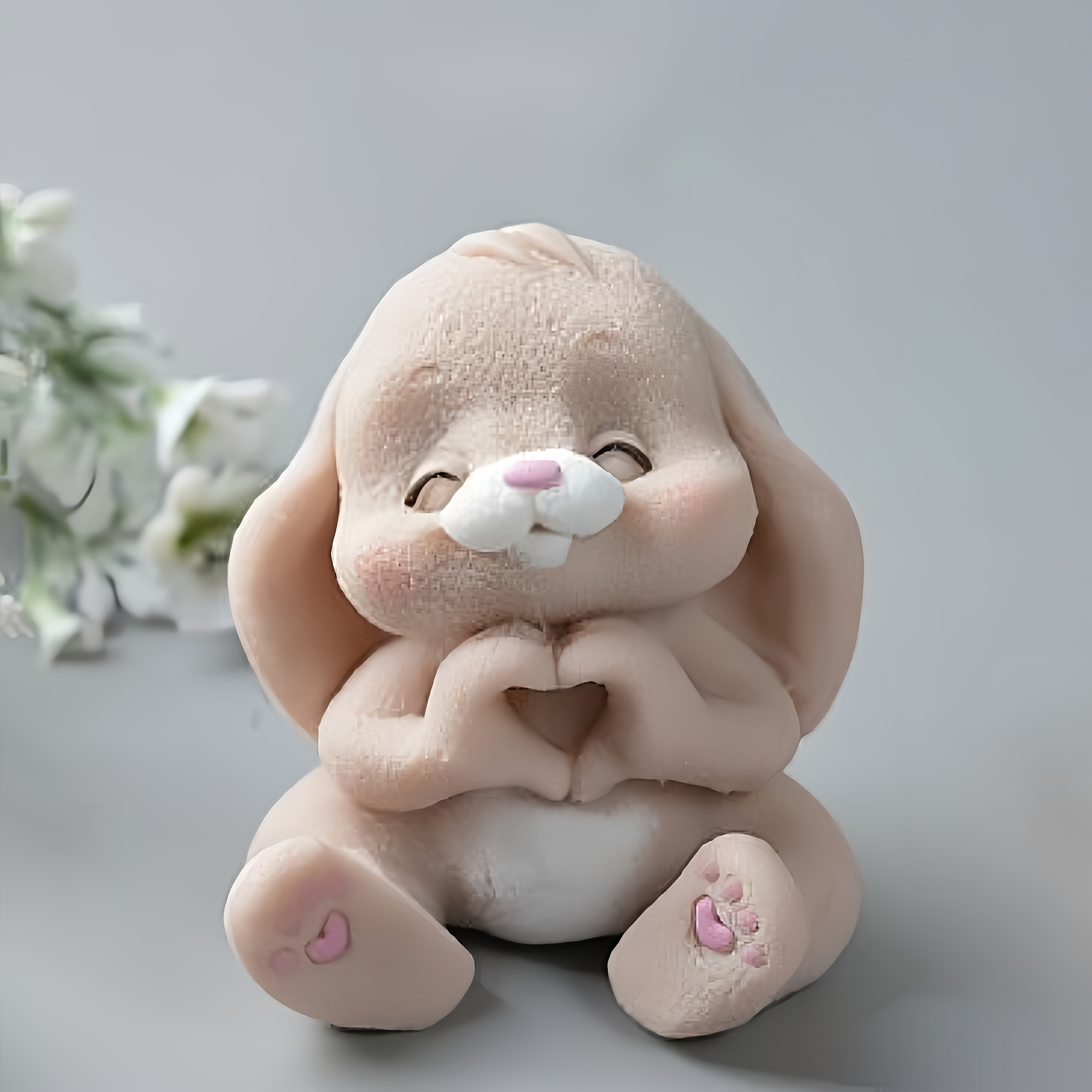 1pc Adorable Rabbit Resin Sili – Art Craft Eyes recenzja i cena