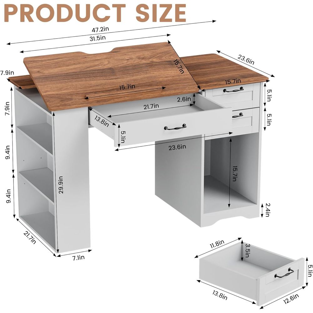 Adjustable Desk with Storage a – Art & Craft Teacher recenzja i cena