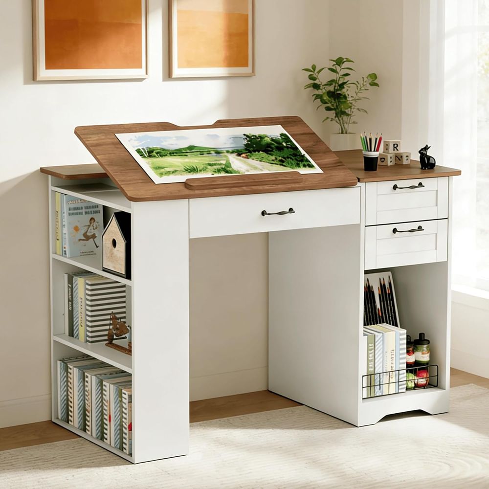 Adjustable Desk with Storage a – Art & Craft Teacher recenzja i cena