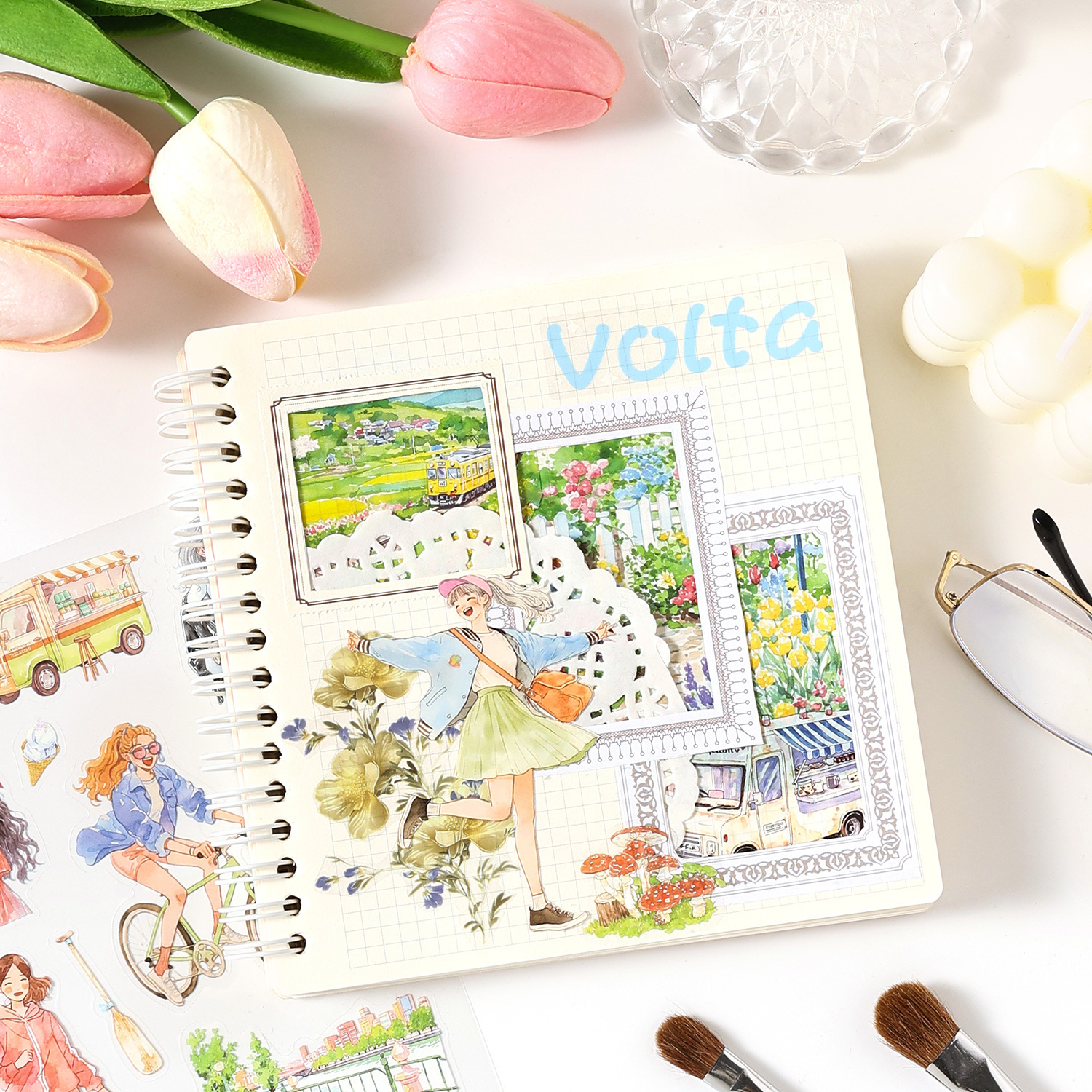 4 pcs Interesting Time Pattern – Art Craft Journals recenzja i cena