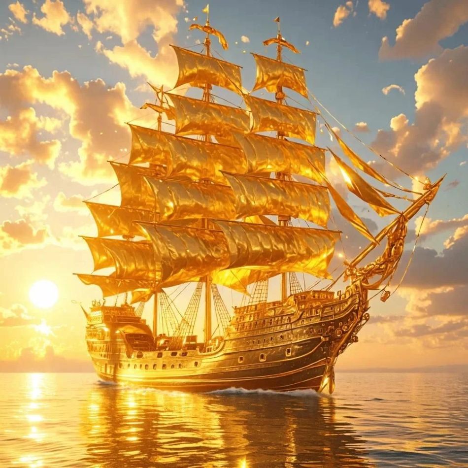 RUOPOTY Golden Sailboat Diamon – Art Craft Idea recenzja i cena