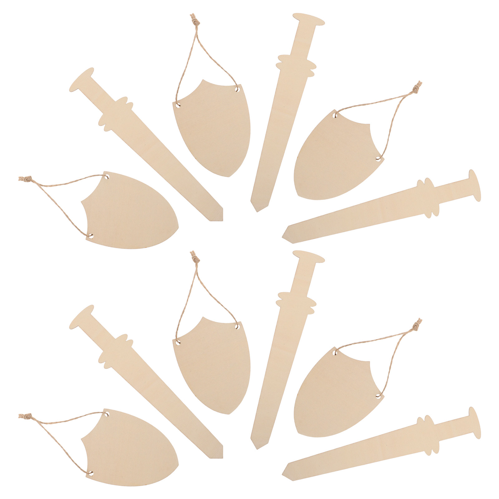 2Sets Wooden Shield Sword Blan – Art Craft Class recenzja i cena