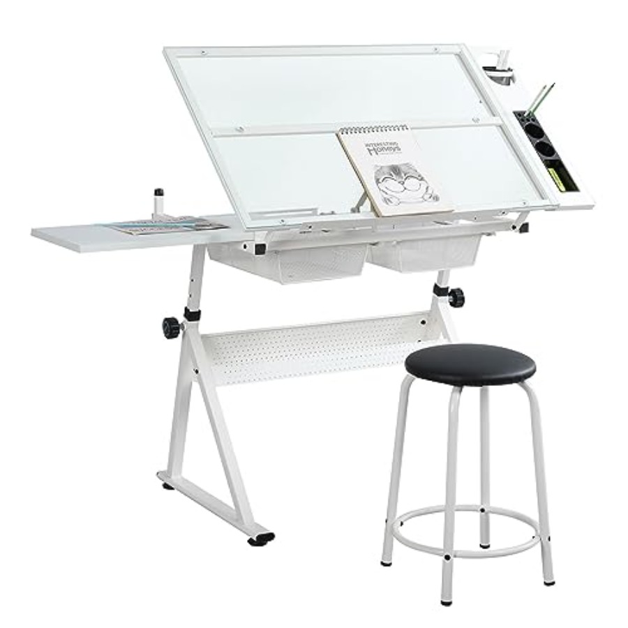 Drafting Table with Stool Mode – Art & Craft Teacher recenzja i cena