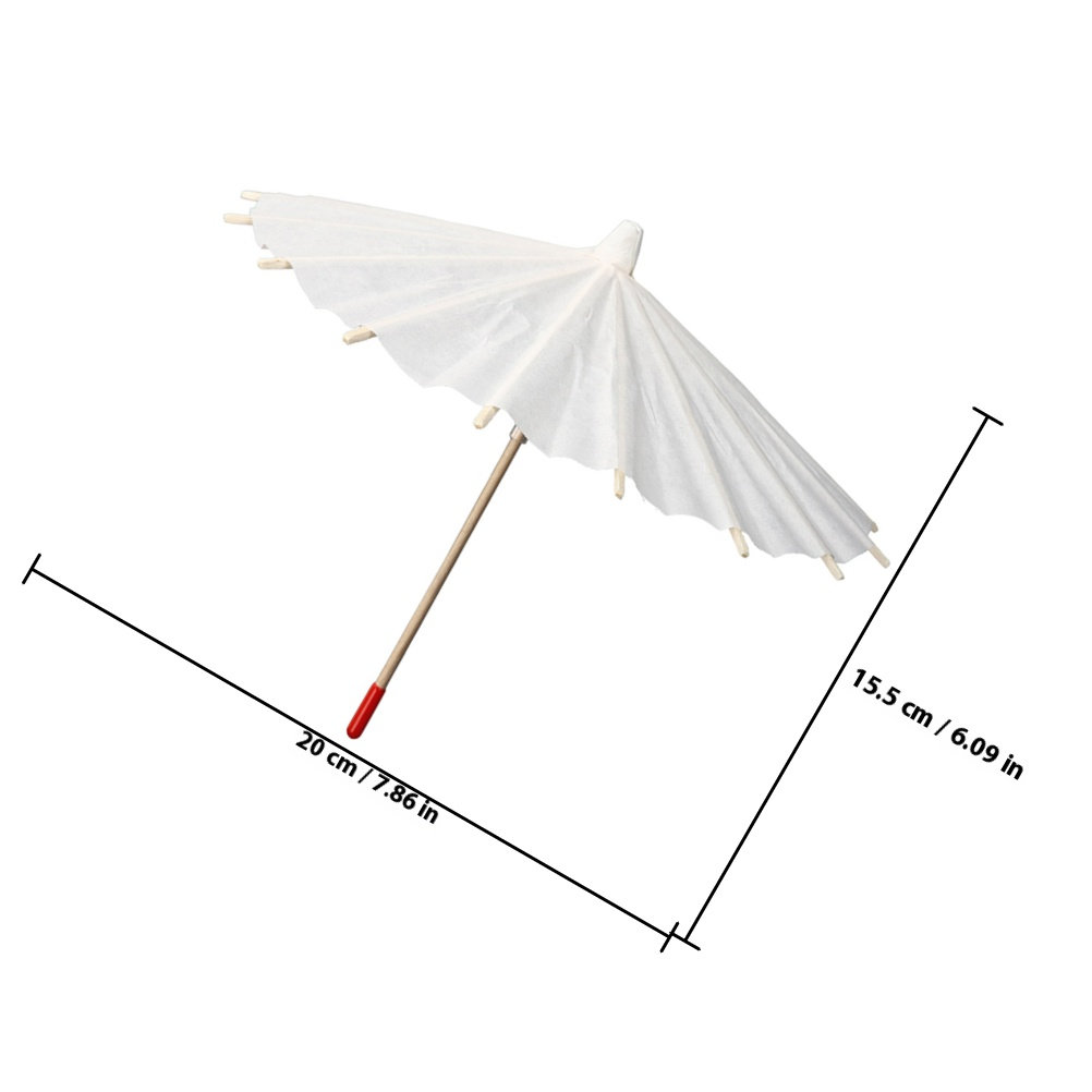 4Pcs DIY Paper Umbrella Blank  – Art Craft Umbrella recenzja i cena