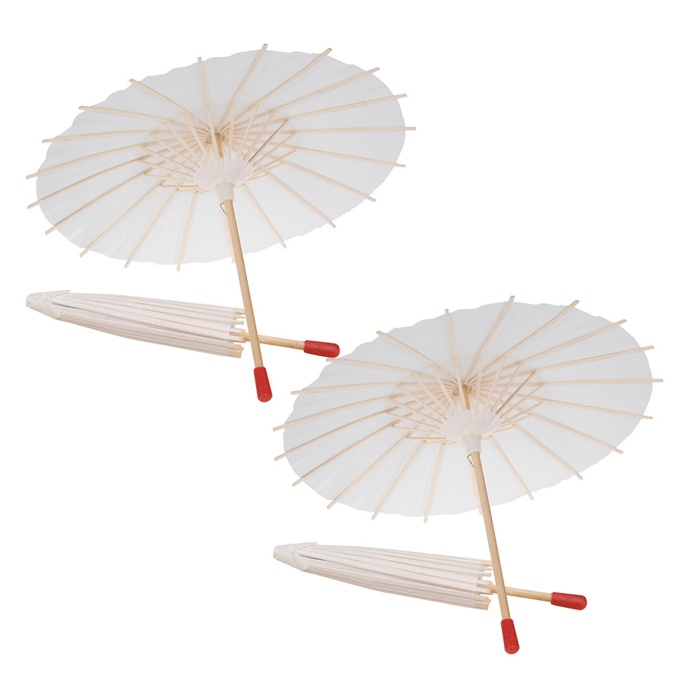 4Pcs DIY Paper Umbrella Blank  – Art Craft Umbrella recenzja i cena