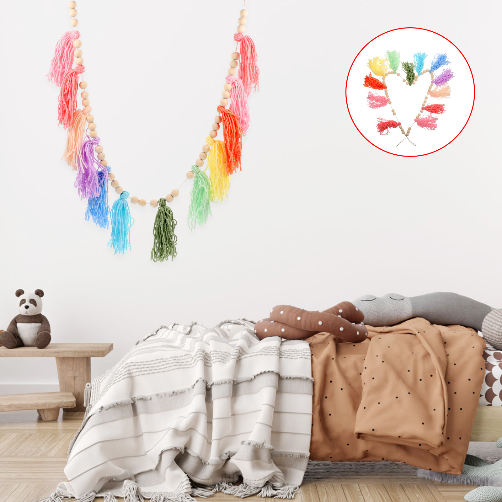 Tassel Wall Hanging Decor Cott – Art Craft Decoration recenzja i cena