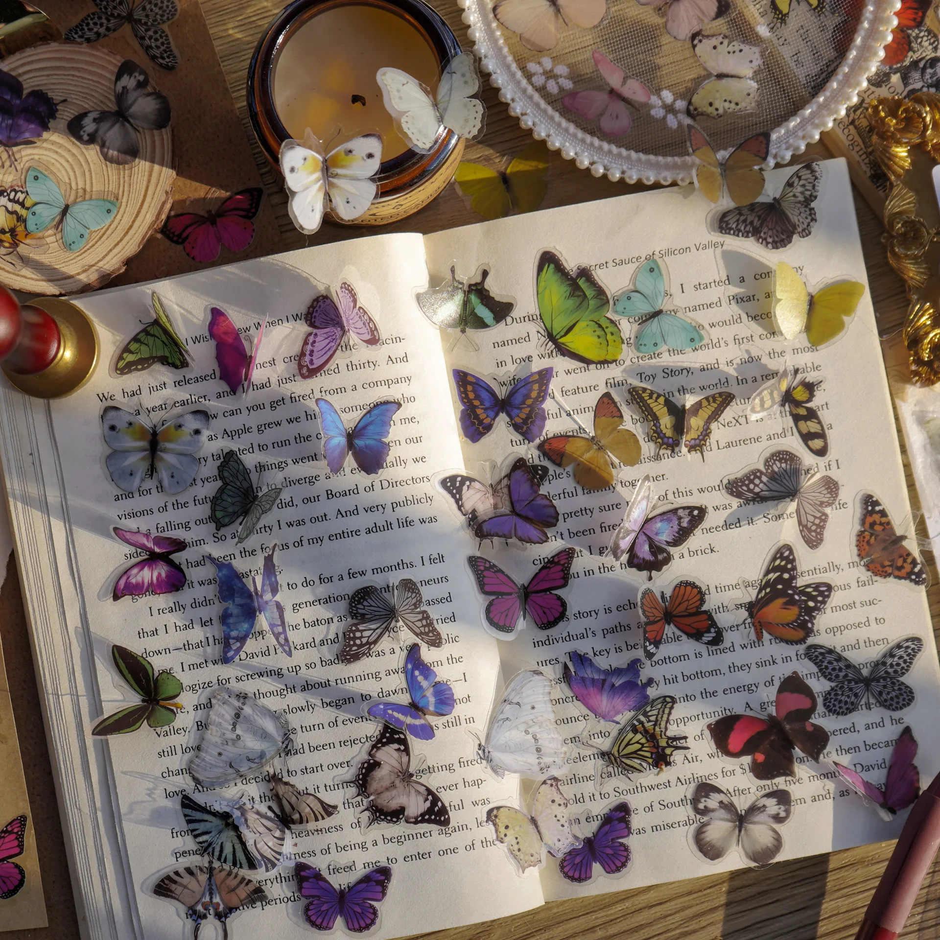 Journamm 40pcs/pack Butterfly  – Art Craft Journals recenzja i cena