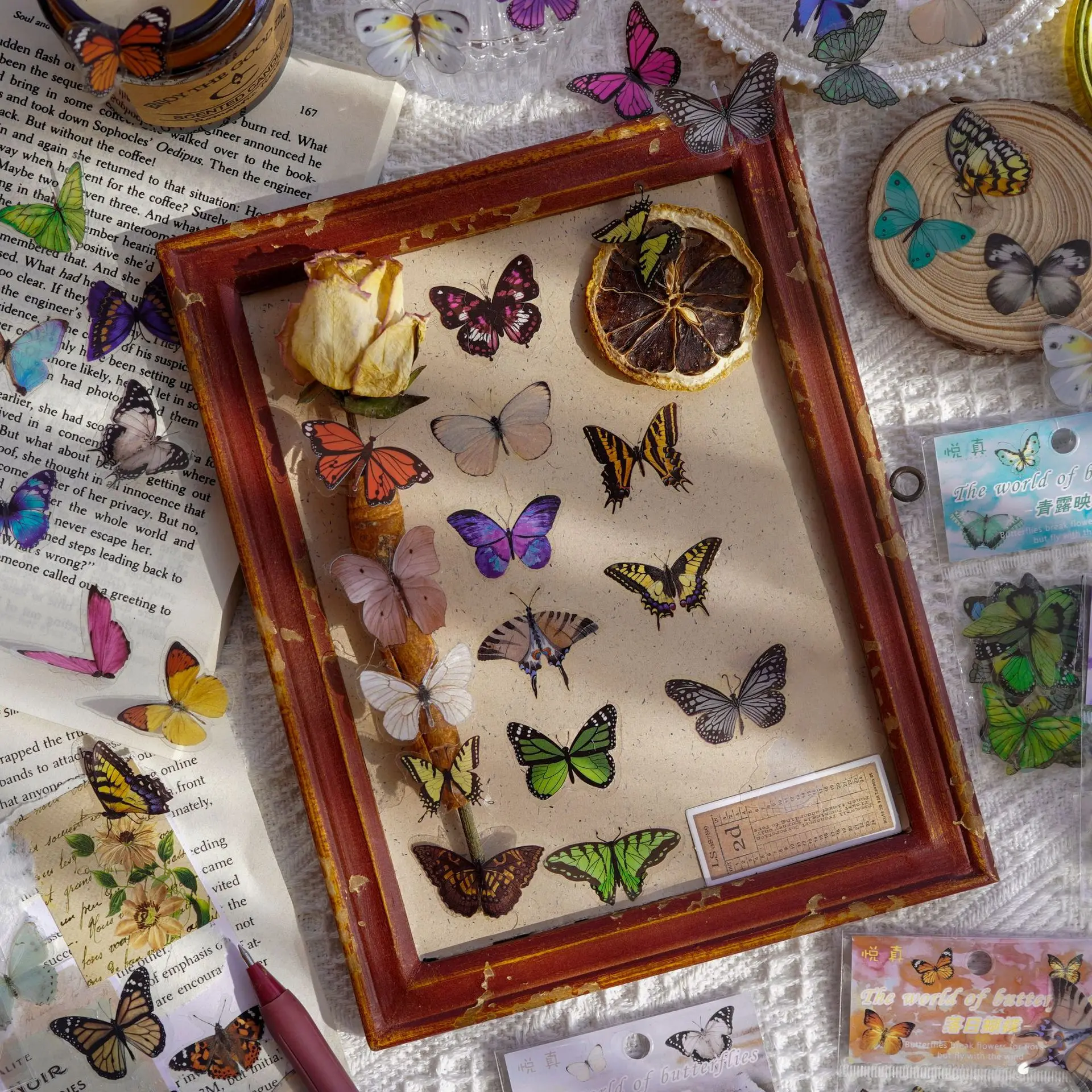 Journamm 40pcs/pack Butterfly  – Art Craft Journals recenzja i cena