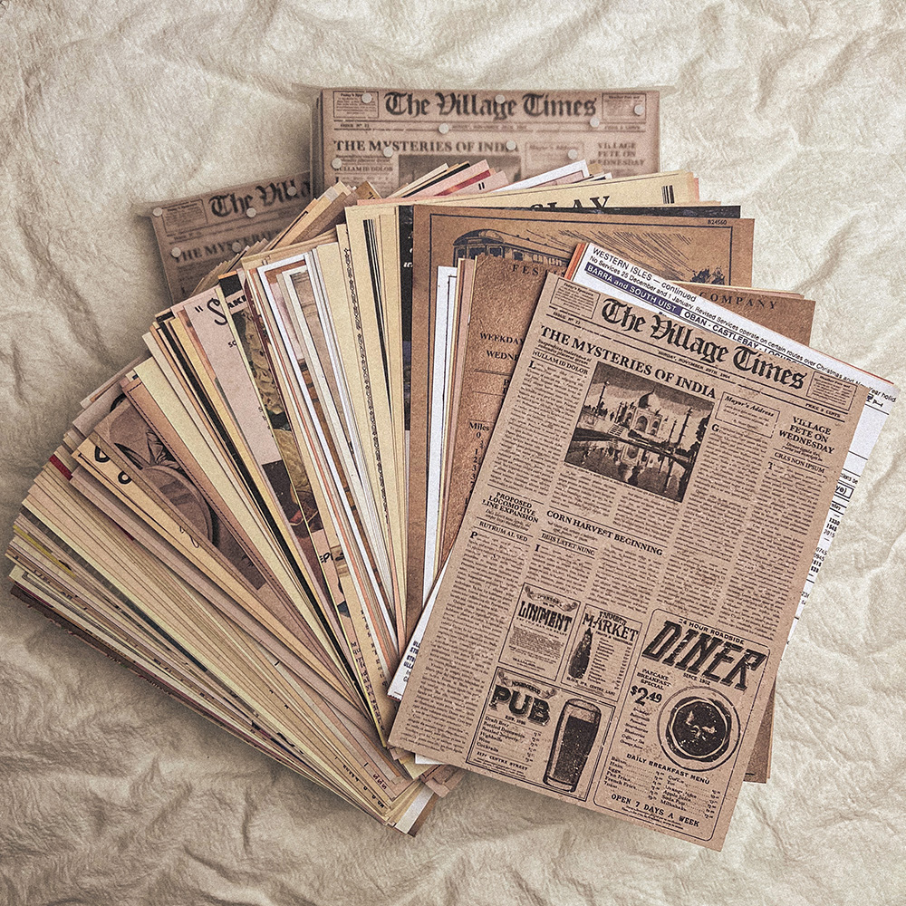 118Pcs Vintage Old Newspaper C – Art Craft Journals recenzja i cena