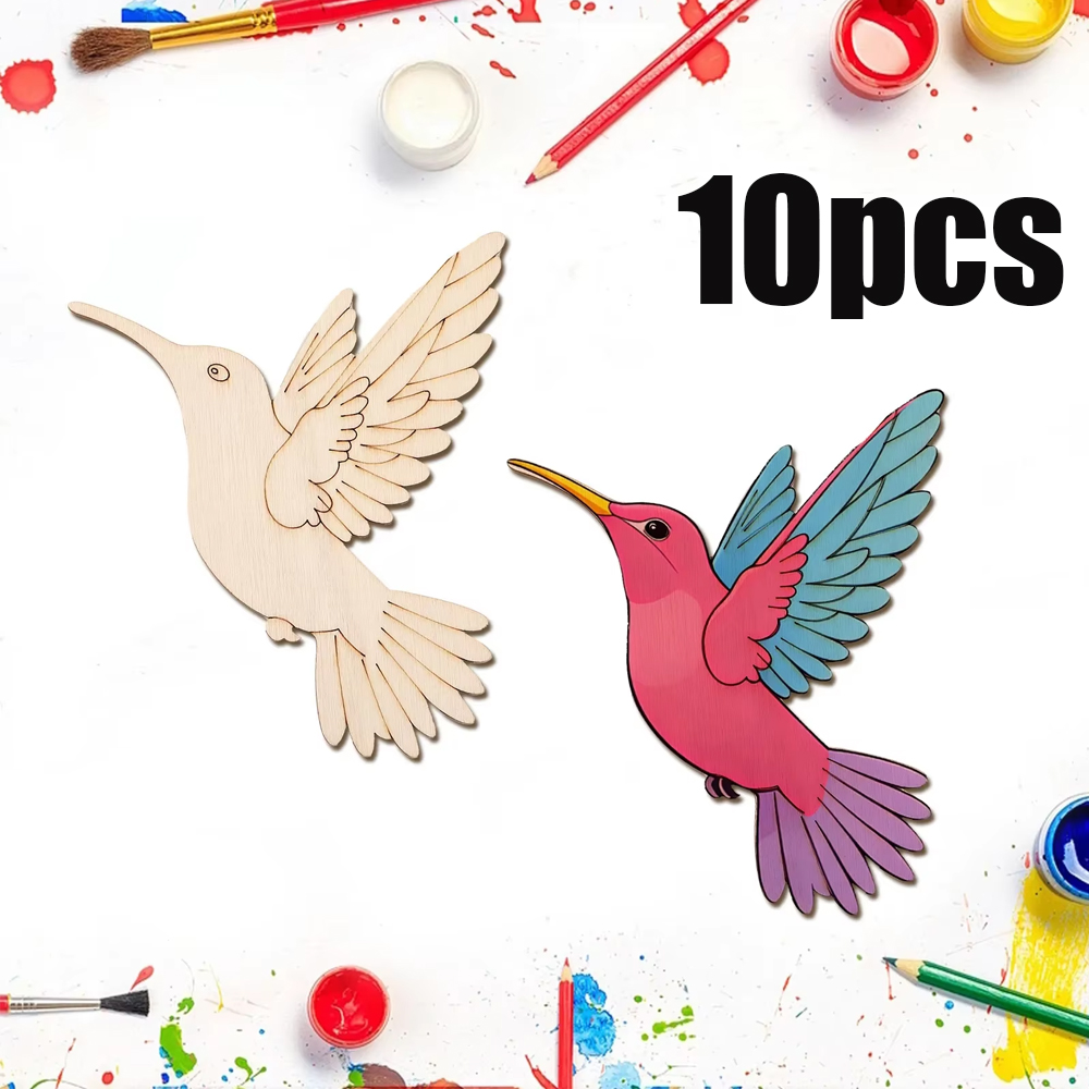 10pcs Unfinished Wood Animal B – Art Craft Materials recenzja i cena