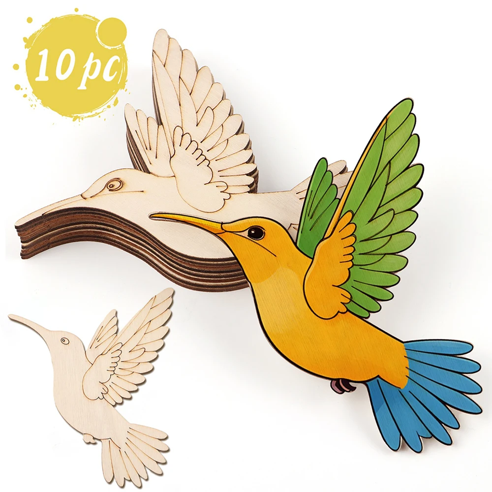 10pcs Unfinished Wood Animal B – Art Craft Materials recenzja i cena