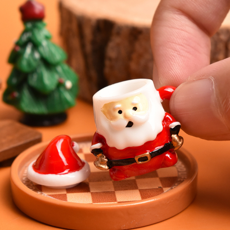 Mini Santa Teacup Ornament - R – Art Craft Decoration recenzja i cena