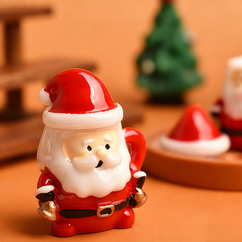 Mini Santa Teacup Ornament - R – Art Craft Decoration recenzja i cena