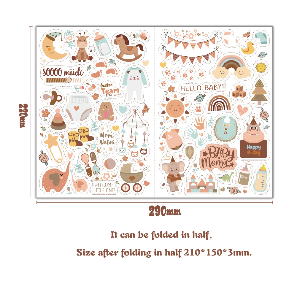 4 sheets/pack Baby Scrapbook S – Art Craft Journals recenzja i cena