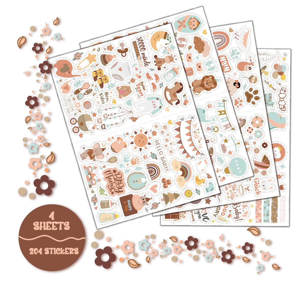 4 sheets/pack Baby Scrapbook S – Art Craft Journals recenzja i cena
