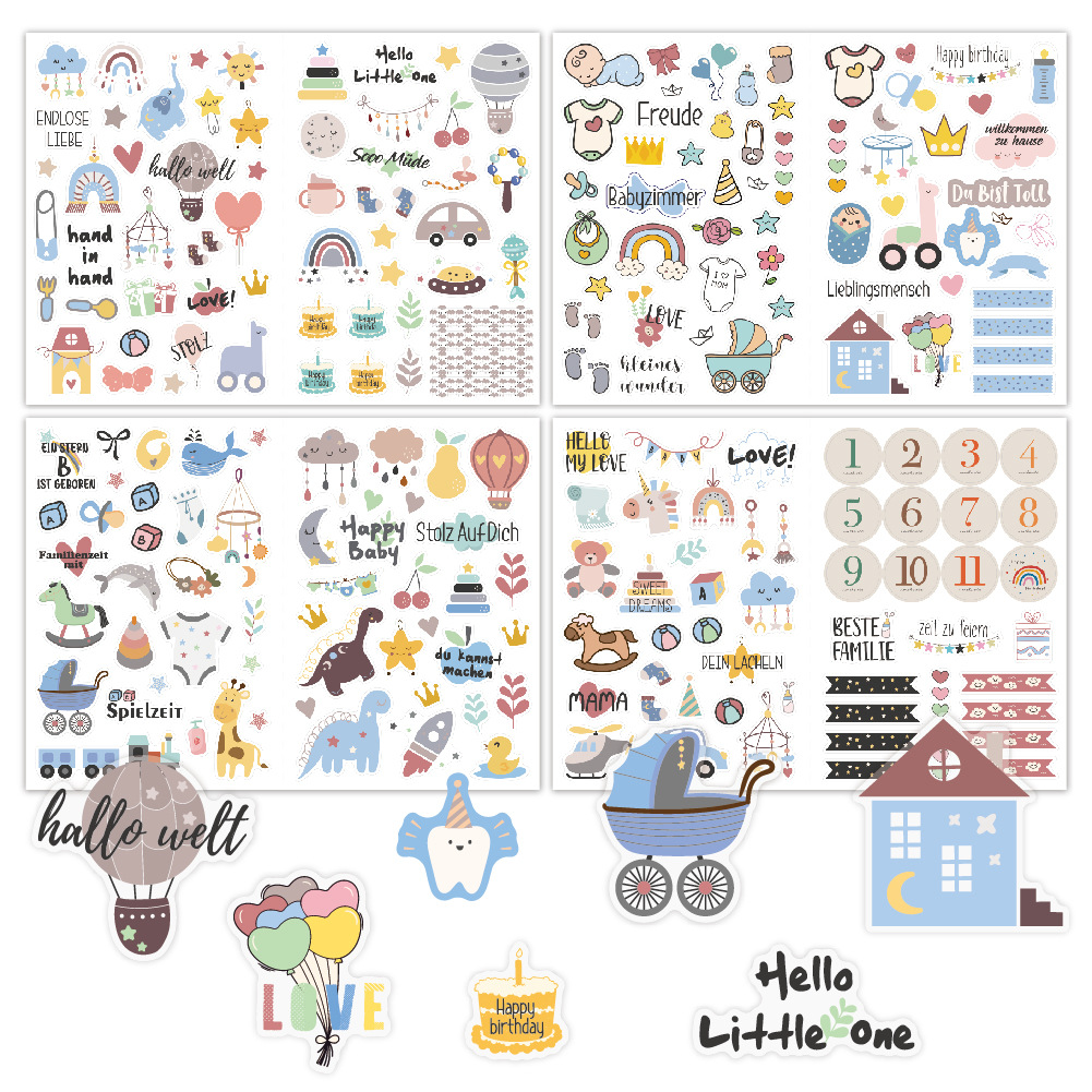 4 sheets/pack Baby Scrapbook S – Art Craft Journals recenzja i cena