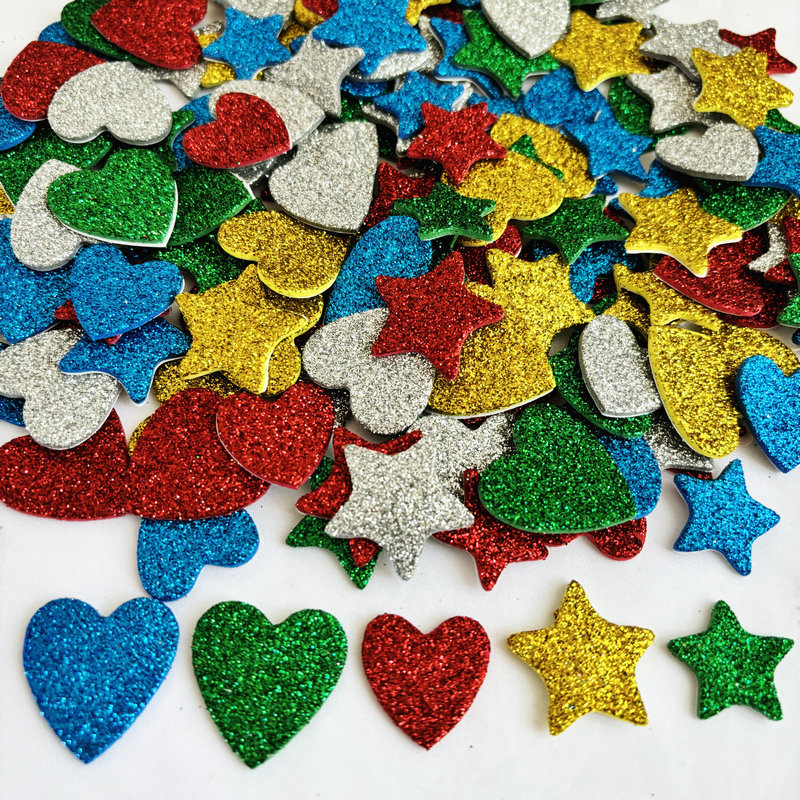 150PCS/LOT.Glitter star and he – Art Craft Kindergarten recenzja i cena