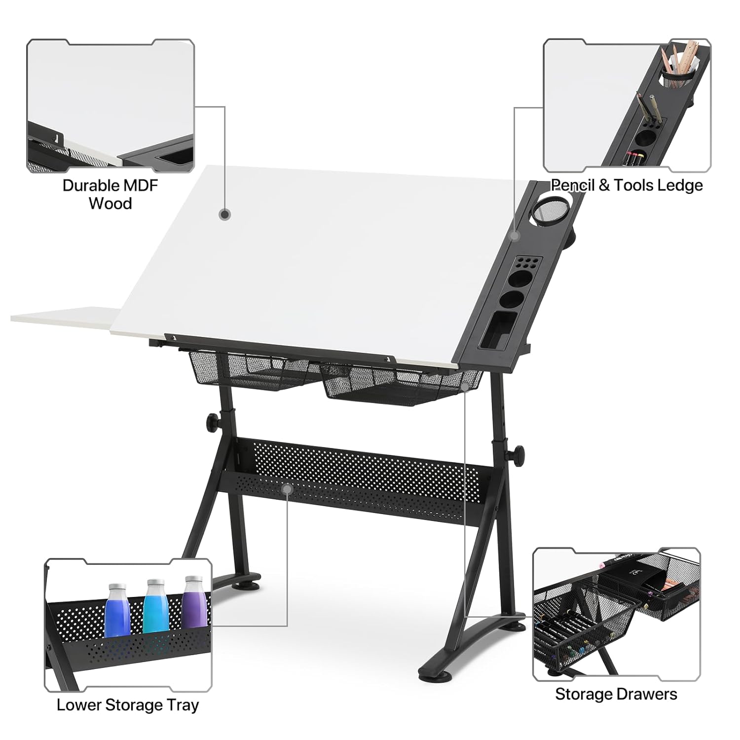 Art Deco Drafting Table, Heigh – Art & Craft Teacher recenzja i cena