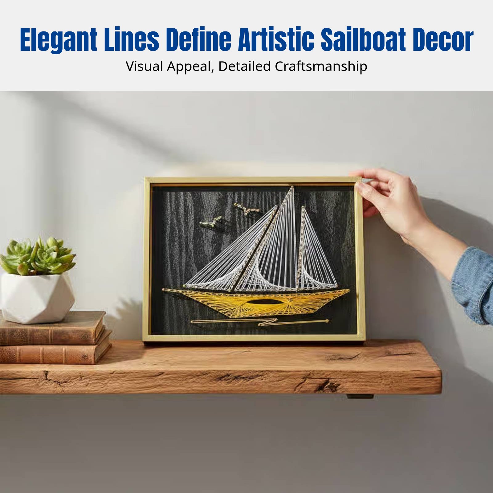 Nail String Art, Sailing Theme – Art Craft Idea recenzja i cena