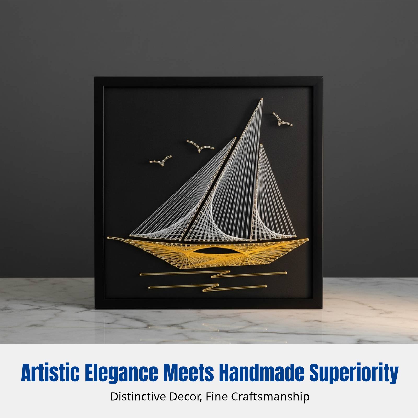 Nail String Art, Sailing Theme – Art Craft Idea recenzja i cena