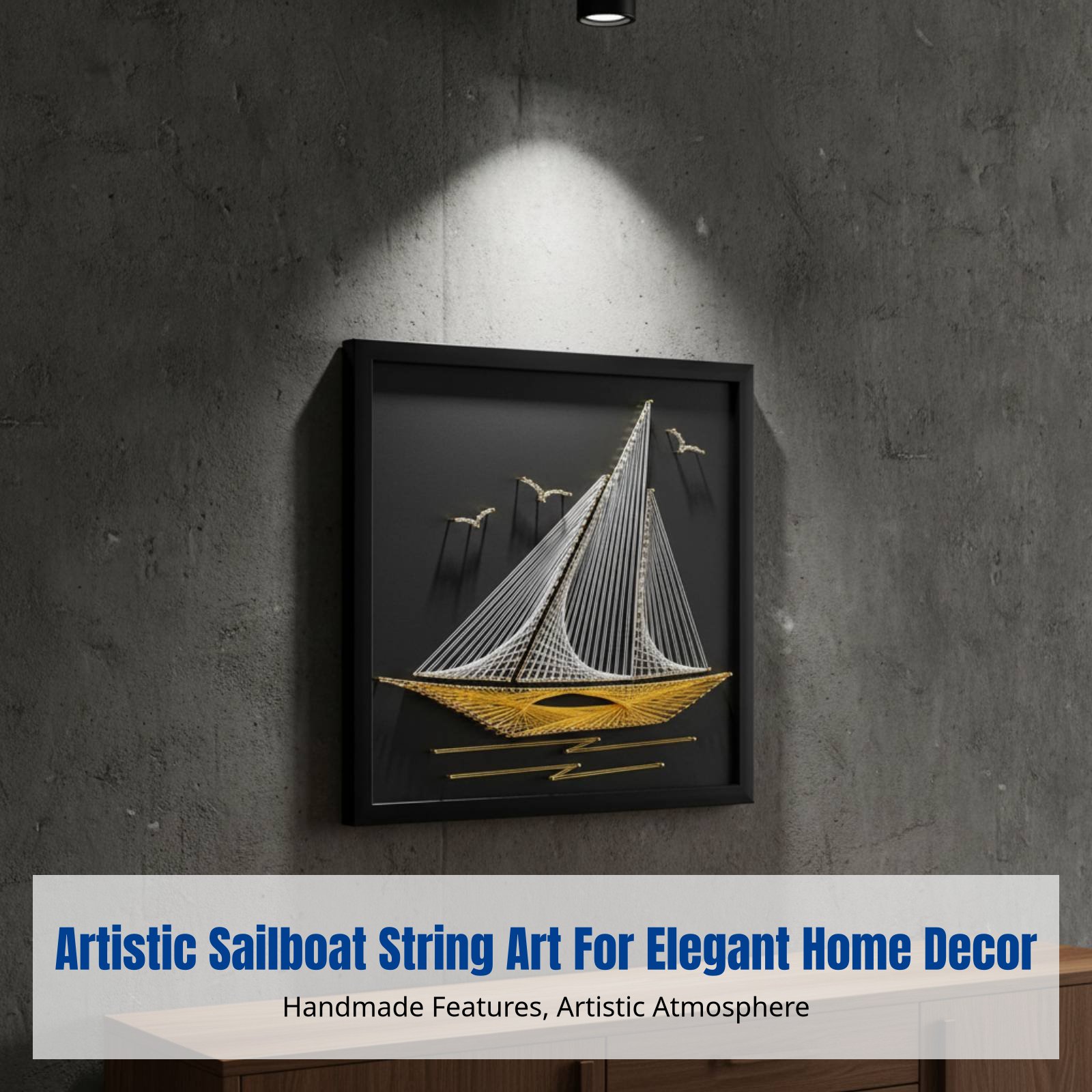 Nail String Art, Sailing Theme – Art Craft Idea recenzja i cena