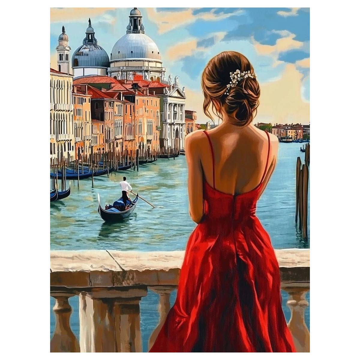 Red clad beauty 30X40CM/11.8X1 – Eco Art Craft recenzja i cena