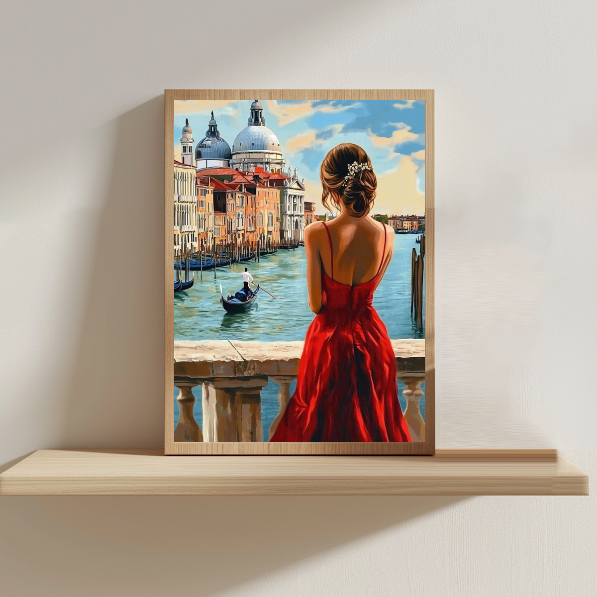 Red clad beauty 30X40CM/11.8X1 – Eco Art Craft recenzja i cena