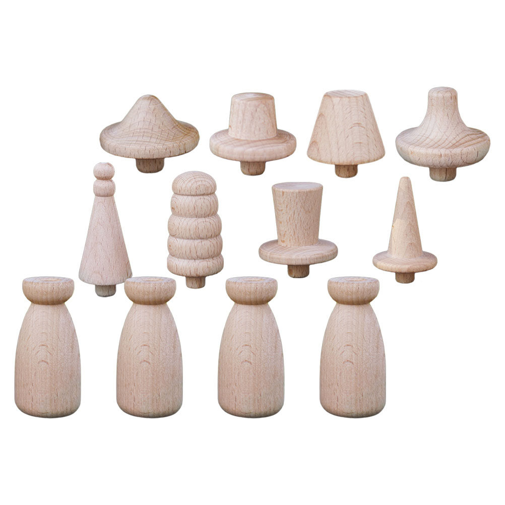 1Set Blank Wood Peg Unfinished – Art Craft Idea recenzja i cena