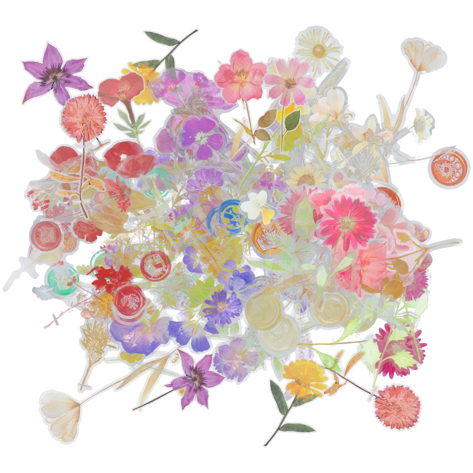 6 Packs Dried Flower Stickers  – Art Craft Journals recenzja i cena