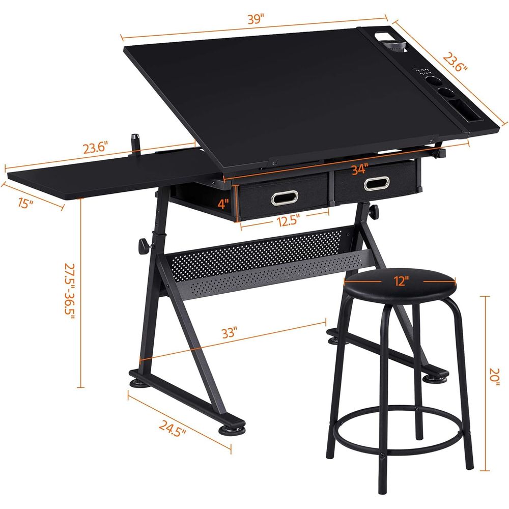 Drafting Table for Artists, He – Art & Craft Teacher recenzja i cena
