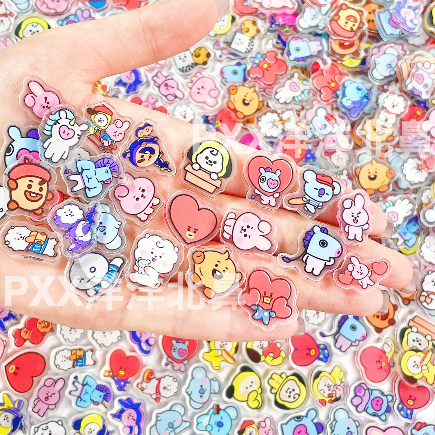 100pcs BT21 BTS single-layer 2 – Art Craft Materials recenzja i cena