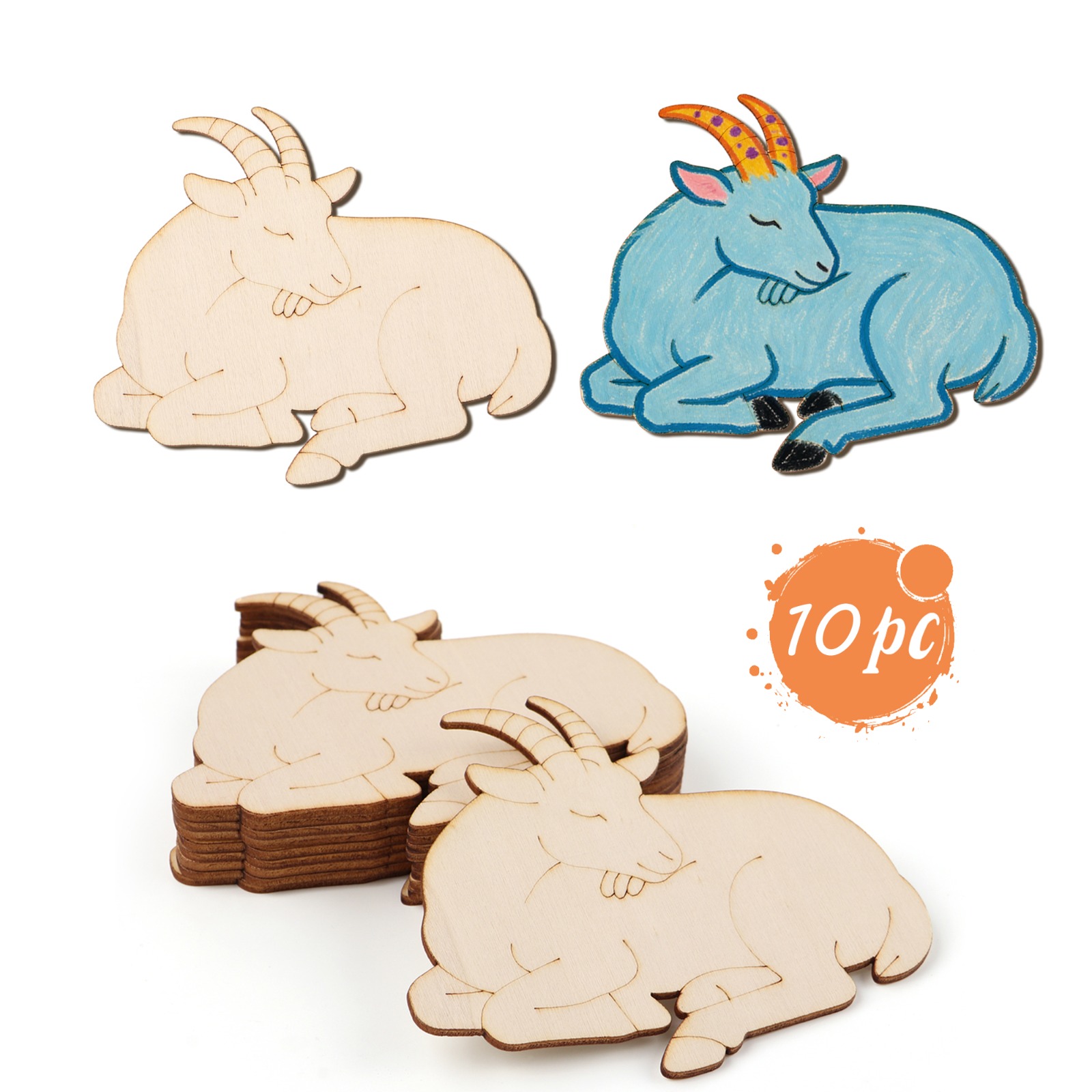 10pcs/set Unfinished Wood Shee – Art & Craft Teacher recenzja i cena